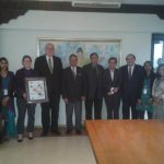 Vertragsunterschrift mit den Lions Clubs International